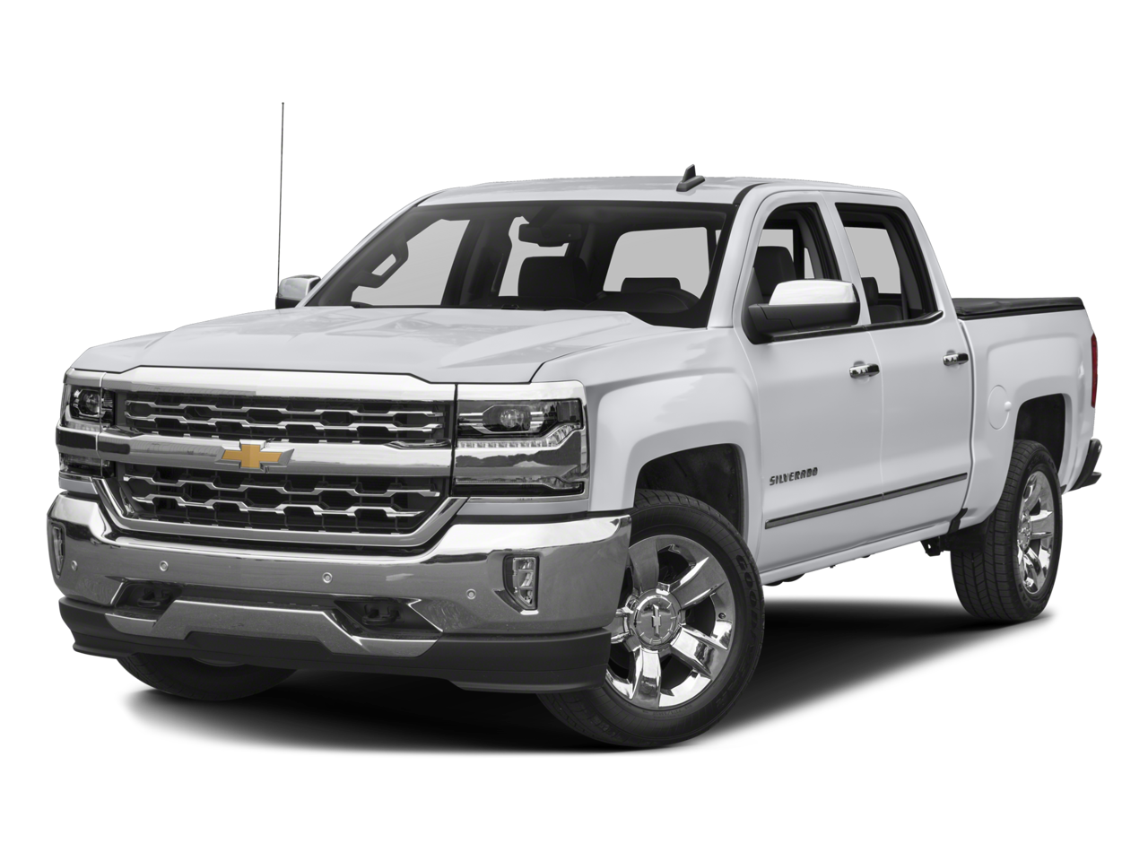 2016 Chevrolet Silverado 1500 LTZ in Black — front three-quarter view