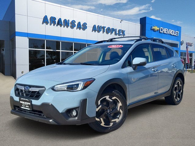 2023 Subaru Crosstrek Limited in Blue — front three-quarter view