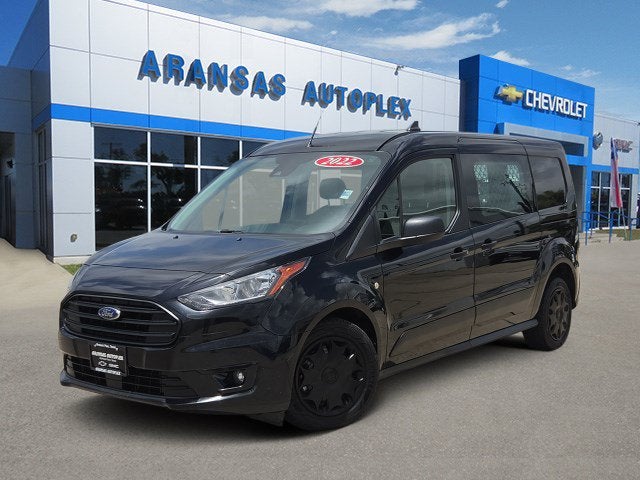 2022 Ford Transit Connect Van XLT in Black — front three-quarter view
